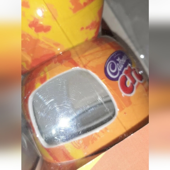 Crunchie Ceramic Twin Chocolate Fondue Bowl Gift Set Cadbury Crunchie Bar New - Picture 3 of 4